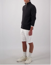 JCK Half-Zip Cashmere Sweater Charcoal Melange (S)