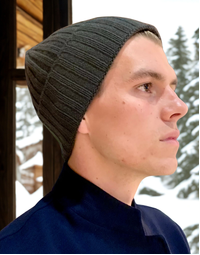 ROBINSON MAN | Beanie Ribbed Hat | Pine