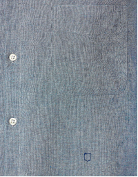 Noto Grandad Collar Shirt T4182 Avio (S)