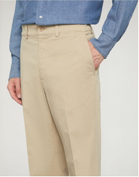 Aspesi Low Piatto Cotton Gabardine Chino Pants Beige 46