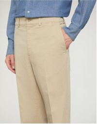 Aspesi Low Piatto Cotton Gabardine Chino Pants Beige 50