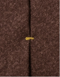 ETON | Solid Wool Flannel Tie | Brown
