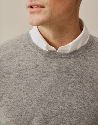 Ernest Classic Crew in Mid Grey Small