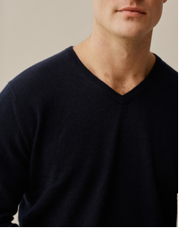 Biton Classic V Neck Navy Small