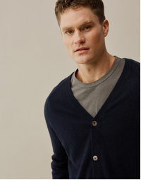 Dr Watkins Button Cardigan Navy Small