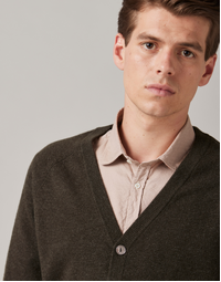 Dr Watkins Button Cardigan Khaki Small