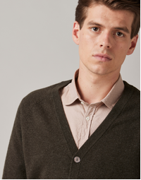Dr Watkins Button Cardigan Khaki Small