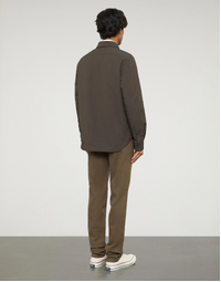 Alvaro Nylon Shirt Jacket Brown (XL)