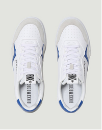 Men's Shaq Lace Up Sneakers in White with Blue Size 40