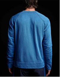 Vintage French Terry Sweatshirt Electric Blue Pigment 1