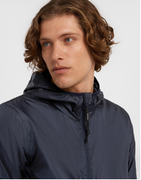 Nylon Jacket with Hood Navy (XXL)