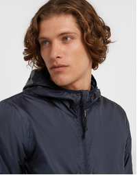 Nylon Jacket with Hood Navy (XXL)