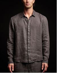 Classic Linen Shirt Magma Pigment 3