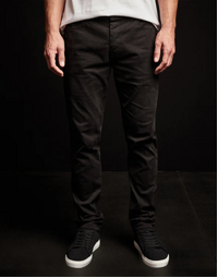 Brushed Twill 5-Pocket Denim Trousers Black (30)