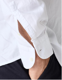 Genova Cotton Viscose Shirt T0102 Bianco (S)