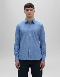 Sedici Cotton Chambray Shirt Medium Denim (43)
