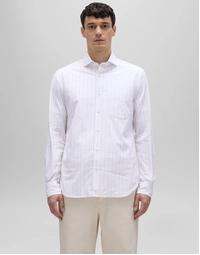 SEM II Stretch Poplin Striped Shirt Caramel (39)