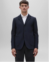 Isaac Wool Flannel Blazer Navy (M)