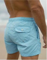 Button Fly Swim Short Sky Blue (S)
