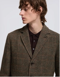 Isaac Wool Jacket Brown Check (S)