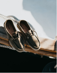 Men's Nautical Port Espadrille Leather Shoe Khaki 42