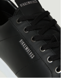Men's Shieran Lace Up Low Top Sneakers in Black/ Gunmetal Size 42