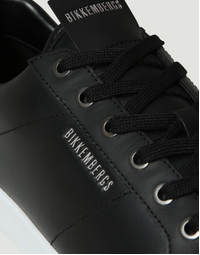 Men's Shieran Lace Up Low Top Sneakers in Black/ Gunmetal Size 42