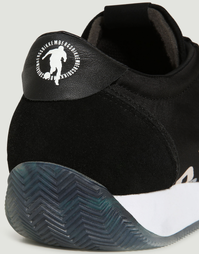 Men's Jonas Lace Up Low Top Sneakers in Black Size 45