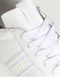 Men's Enricus Lace Up Low Top Leather Sneakers, White 41