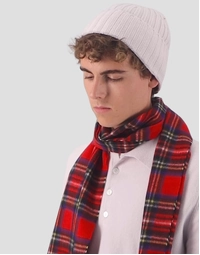 ROBINSON MAN | Ribbed Cashmere Beanie | Pink Sand