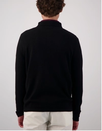 Endeavour Long Sleeve Cashmere Polo Black (S)