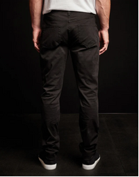 Brushed Twill 5-Pocket Denim Trousers Black (30)