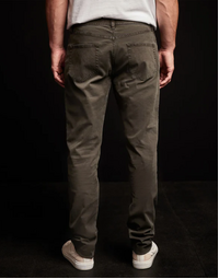 Brushed Twill 5-Pocket Denim Trousers Dark Olive Pigment (32)