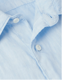 Sedici Linen Shirt With Pocket Sky Blue (40)