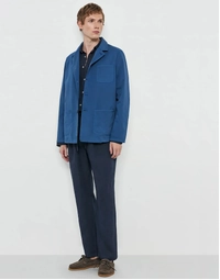 Florida Cotton Gabardine Shirt Jacket T2175 Oltremare (XS)