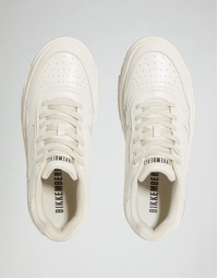 Men's B4sk3t Lace Up Sneakers in Off White Size 40