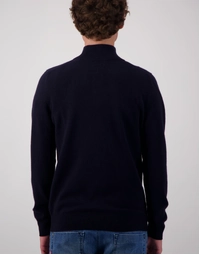 JCK Half-Zip Cashmere Sweater Dark Navy (S)