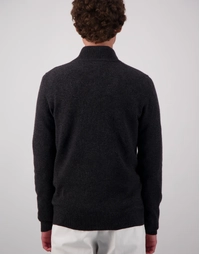 JCK Half-Zip Cashmere Sweater Charcoal Melange (S)