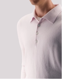 Endeavour Long Sleeve Cashmere Polo Pink Sand (M)