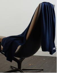 ROBINSON MAN | Aro'a Knitted Travel Blanket | Navy