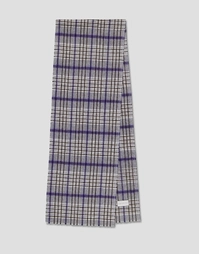 ROBINSON MAN | Superfine Cashmere Scarf | Blue Check