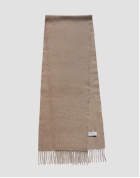 ROBINSON MAN | Woven Cashmere Scarf with Tassels | Natural