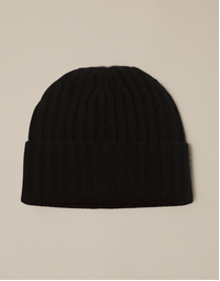 ROBINSON MAN | Beanie Ribbed Hat | Black