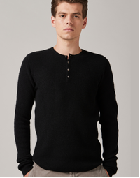 Jesolo Henley in Black (S)