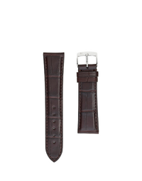 JEAN ROUSSEAU PARIS | Alligator Watch Strap 3.5 Width 20/18 | Truffle