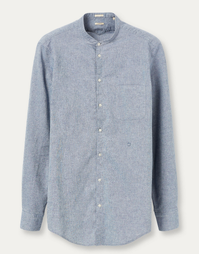 Noto Grandad Collar Shirt T4182 Avio (S)