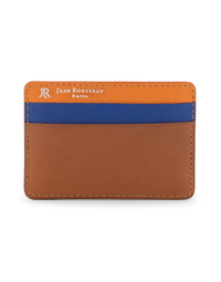 JEAN ROUSSEAU PARIS | Leather Card Holder | Tan