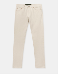 Aspesi Five-pocket Ecru Cotton Denim Trousers 32