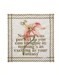 Handkerchief T6036 "Nothing's as perfect as you can imagine it, nothing's as exciting as your fantasy"