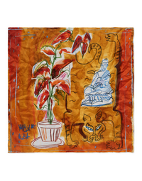Handkerchief T6037 E.Ciuprina "References" Spicy Orange